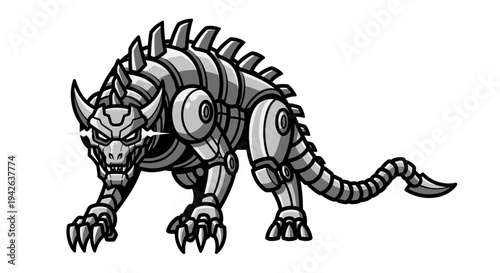 Robotic Dinosaur Beast Creature.
