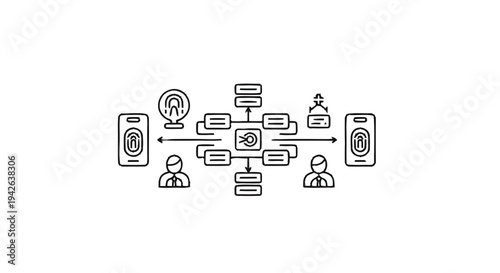 Network Diagram Illustrating Data Flow and Security Measures.