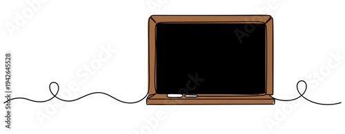 Laptop open with blank screen on wavy white background