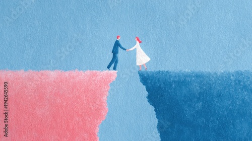 Emotional detachment concept illustrating avoidant attachment style