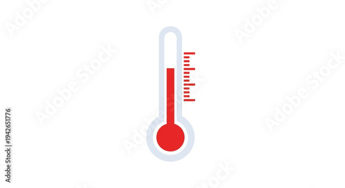 Thermometer with rising temperature.