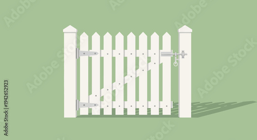 White Picket Fence Gate.