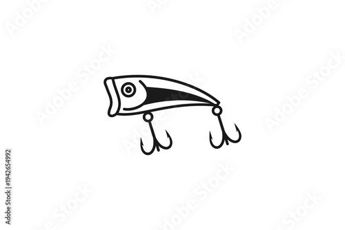 crank bait fishing fake bait icon