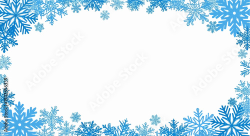 Snowflakes border
