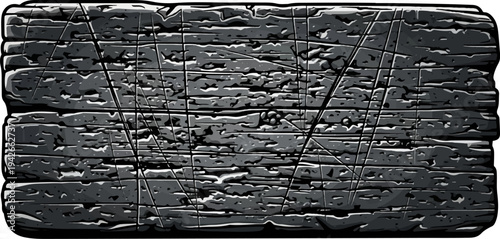 Textured stone slab with rough surface and carved lines