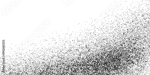 Abstract a black and white granular texture creates a sense of depth and visual interest. a versatile element suitable for a variety of creative projects. 