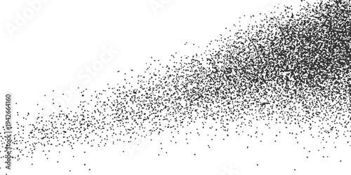 Abstract an ethereal and enigmatic visual, this image features a dynamic cloud of shimmering particles gracefully arranged against a pristine backdrop.