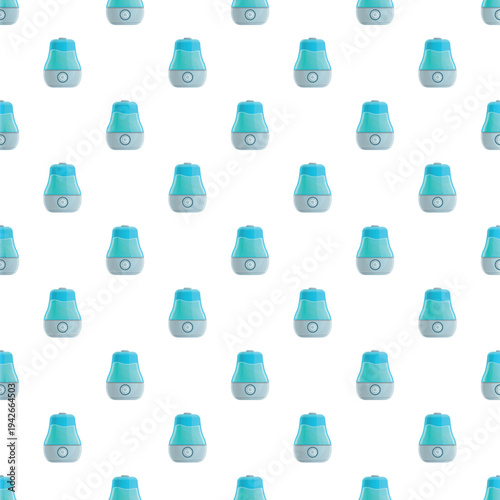 Household humidifier appliances creating a seamless pattern background