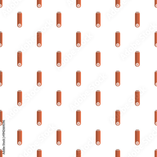 Power bank repeating pattern on white background for fabric or wallpaper
