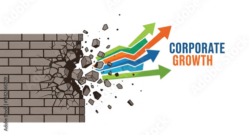 Corporate Growth Breaking Through Barrier.