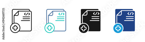 Script Update icon set multiple style collection