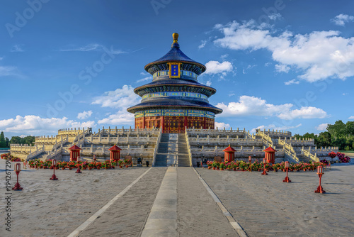 Hall of Prayer for Good Harvests at Temple of Heaven in Beijing, China, showcasing traditional Chinese architecture and historic cultural heritage.