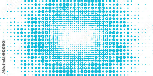 Transparent Vector Gradient Blue Color Halftone Background Staggered Dots Pattern modern dotted arts abstract