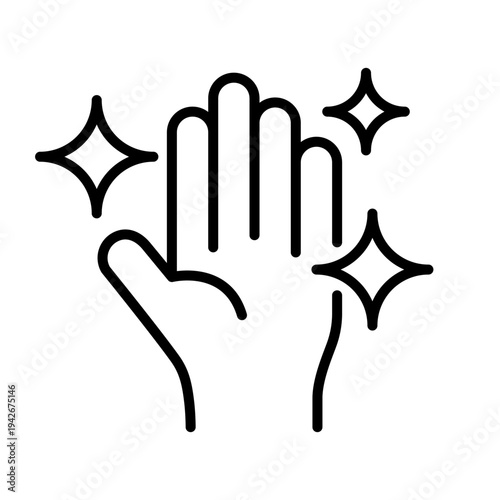 Washing hands to keep clean line icon set, label, badge, logo, symbol, sign, flat vector, isolated illustration. Shiny palm wash icons. Disease prevention, sanitizer, antiseptic, antibacterial symbol.