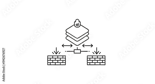 Network Security Firewall Protection Data Layers.