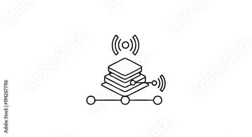 Networked Data Storage System with Wireless Connectivity.