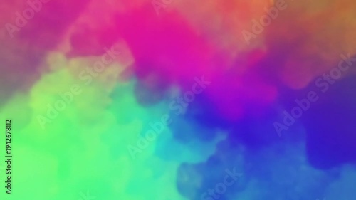 Colorful abstract smoke clouds form an artistic background with vibrant gradients.