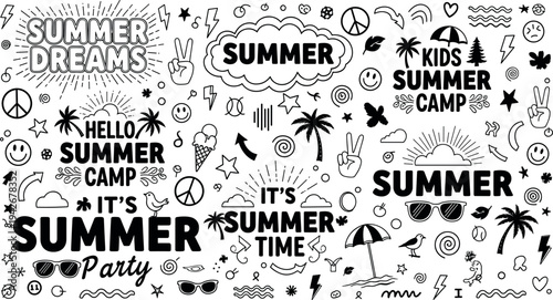 Human brain silhouette icon set with various views and neural network designs isolated on white background for medical and science design