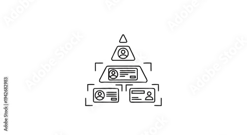Organizational Chart Hierarchy Structure with Employee Profiles.