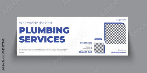 Plumbing Service Tumblr banner Template