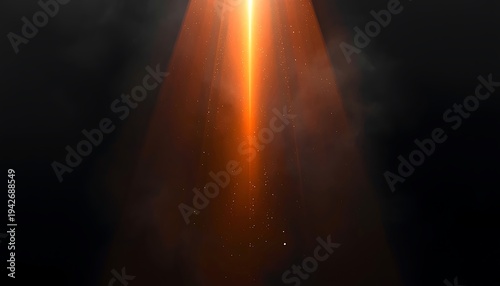 Golden Cinematic Light Beam Background
