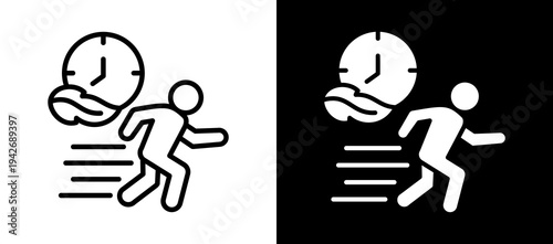 Gentle Pace whiteblack icon