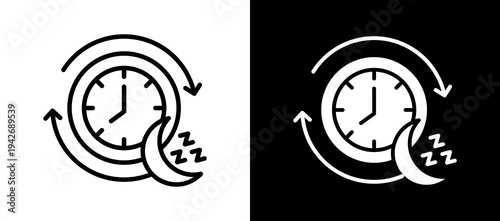 Peaceful Routine whiteblack icon