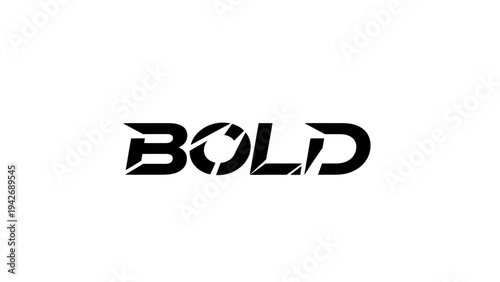 Bold text logo design with unique font style.