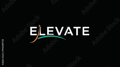 Elevate text logo with upward arrow and green swoosh.