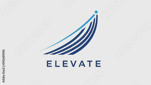 Modern abstract logo design for Elevate company.