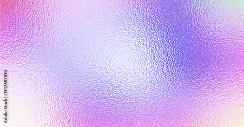 Holographic foil background with iridescent gradient effect. Vector realistic illustration of shimmering texture with rainbow light reflections, hologram pattern design for luxury foil packaging