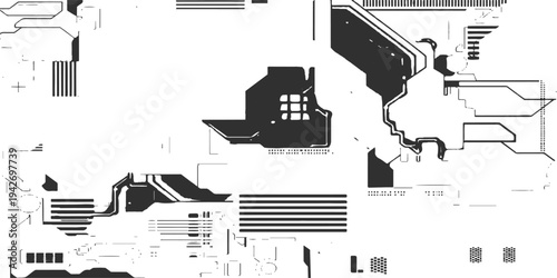 Vector illustration of city buildings and transport icons