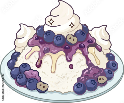 Blueberry Bingsu