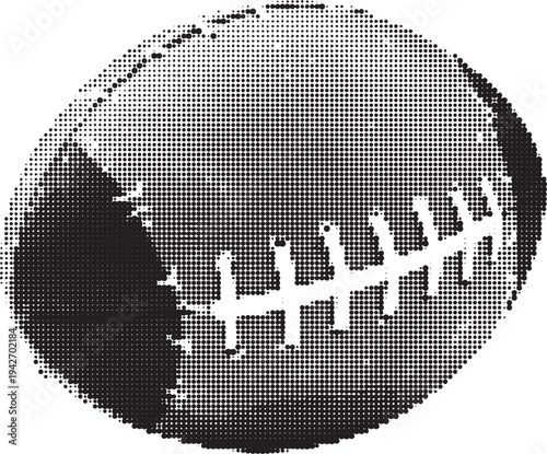 Halftone of American football
