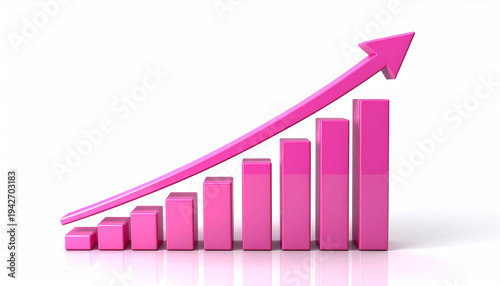 Free Download 3d illustration of a growth chart 37 - GFXLoad