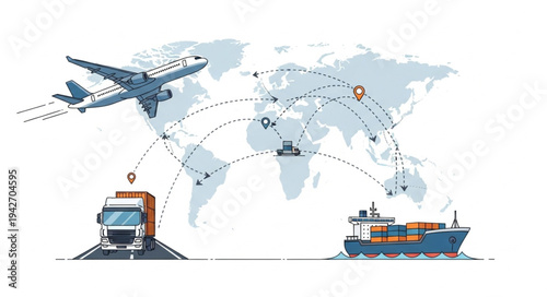 Global Logistics Transportation Network System.