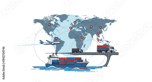 Global Logistics Transportation Network System.