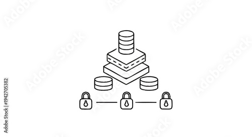 Secure Data Storage and Network Security Concept.