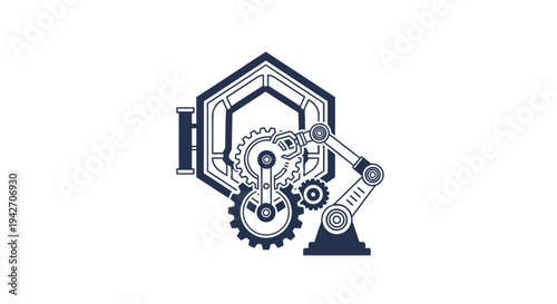 Robotic Arm Assembling Complex Hexagonal Mechanism.
