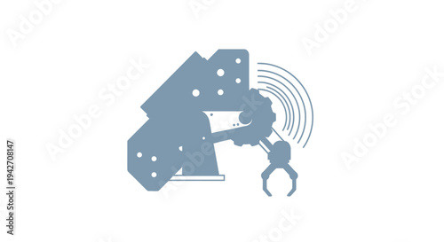 Robotic Arm Assembly Line Manufacturing Technology.