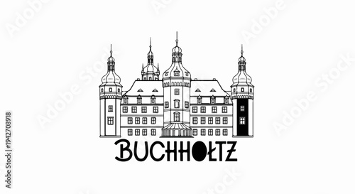 Ornate historical building with multiple towers and an arched entrance