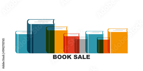 Book Sale banner. Modern design.