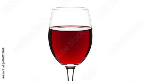 Red Wine in Wine Glass.