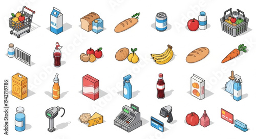 Grocery Items and Food Products.