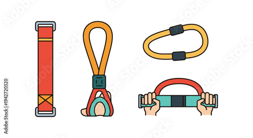 Stretch Strap Line art vector bold creative abstract illustration