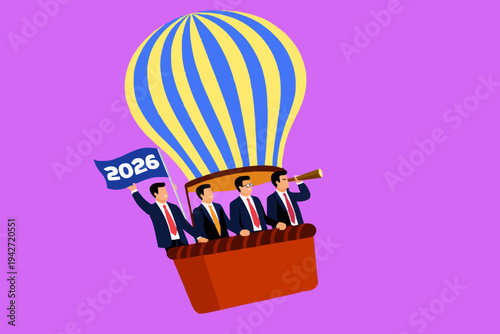 Team Flying High In Balloon