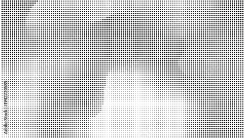 Gradient monochrome background with half tone wavy pattern on a white background