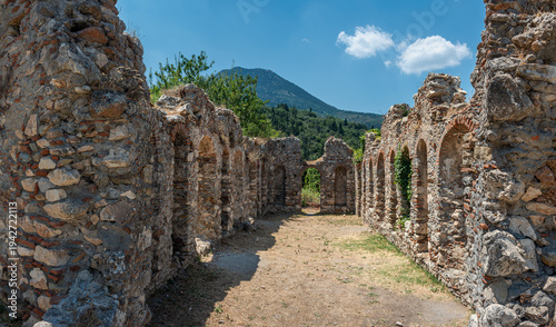 Fotografie Ruins of ancient Mystras - the capital of the despotate Morea