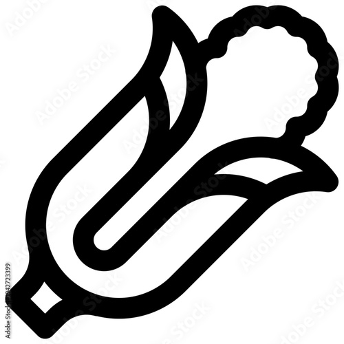 Corn. Editable stroke vector icon.
