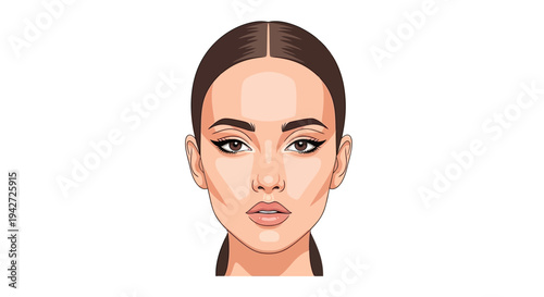 Woman Face Portrait.